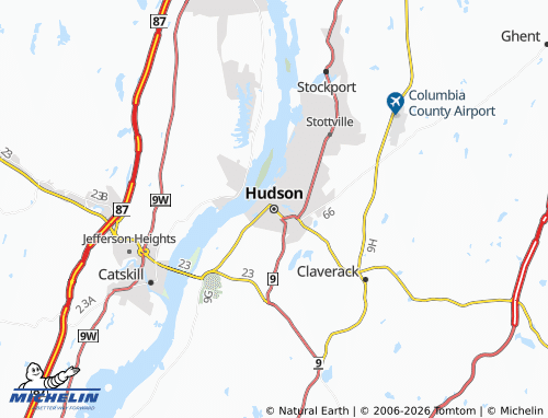 Mapa MICHELIN Hudson - ViaMichelin