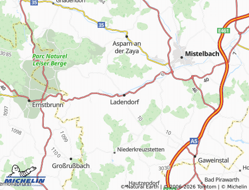 Mapa MICHELIN Ladendorf - ViaMichelin