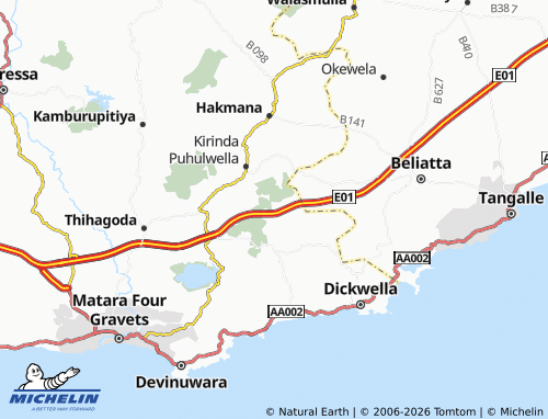 Mapa MICHELIN Walakanda West - ViaMichelin