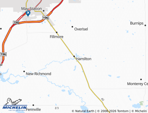 Kaart MICHELIN Hamilton - ViaMichelin