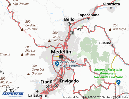 MICHELIN Universidad de Antioquia map - ViaMichelin