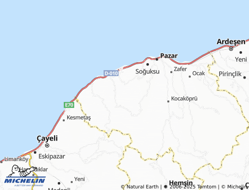 MICHELIN-Landkarte Subaşı - ViaMichelin