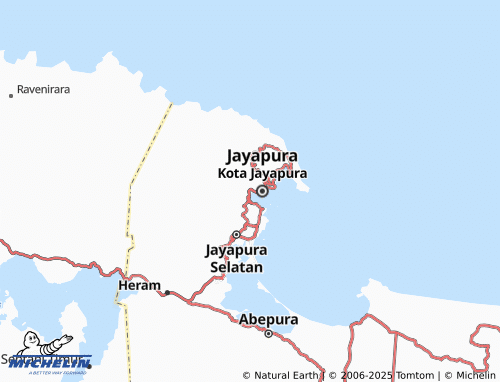 MICHELIN Jayapura Utara map - ViaMichelin