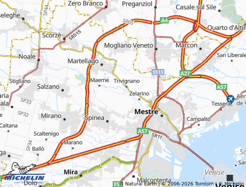MICHELIN Olmo map - ViaMichelin