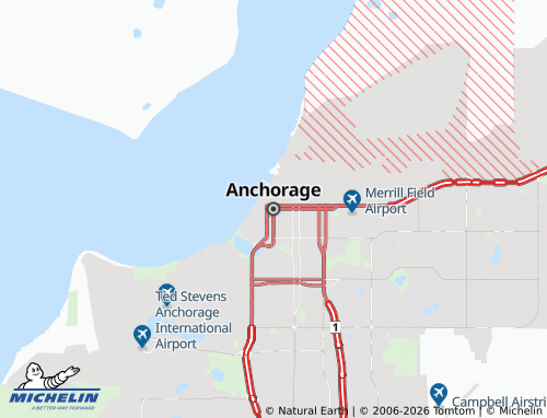 Mappa MICHELIN Anchorage - ViaMichelin