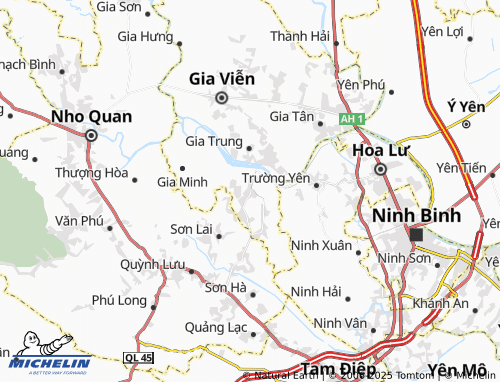 MICHELIN Gia Sinh map - ViaMichelin