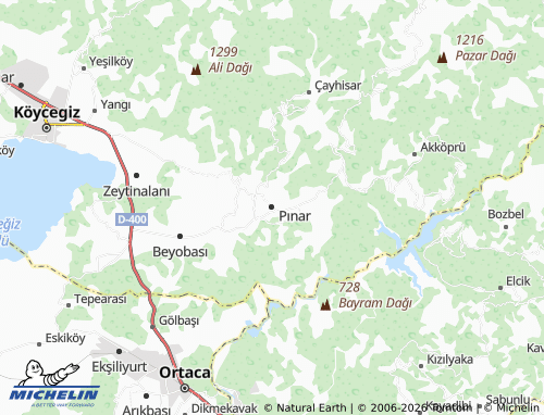 MICHELIN Pınar map - ViaMichelin