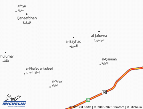 MICHELIN-Landkarte al-Lughafa - ViaMichelin