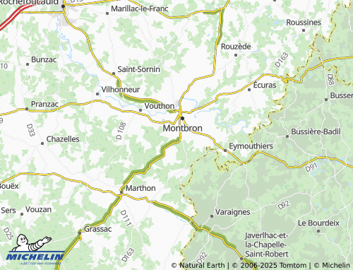 MICHELIN Les Brousses map - ViaMichelin