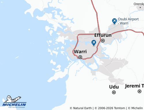 MICHELIN Ugbuwangwe map - ViaMichelin