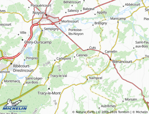 Mappa MICHELIN Caisnes - ViaMichelin