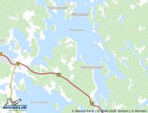 MICHELIN Västinki map - ViaMichelin