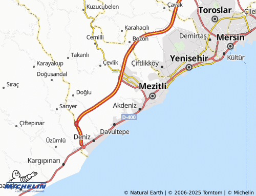 MICHELIN-Landkarte Eski Mezitli - ViaMichelin