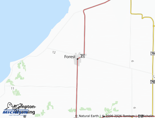Mappa MICHELIN Forest - ViaMichelin