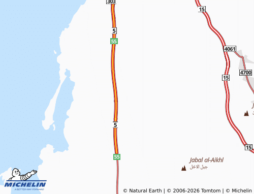 MICHELIN-Landkarte Um Sidrah - ViaMichelin
