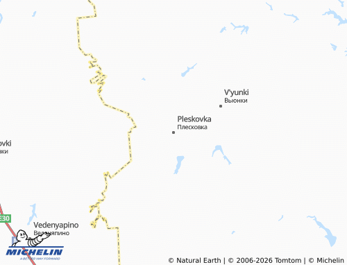 MICHELIN-Landkarte Pleskovka - ViaMichelin