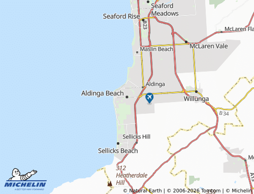 MICHELIN-Landkarte Aldinga Beach - ViaMichelin
