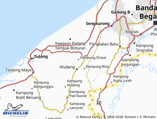 Mapa MICHELIN Kampung Sinaut - ViaMichelin
