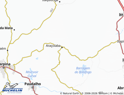 Mappa MICHELIN Araçoiaba - ViaMichelin
