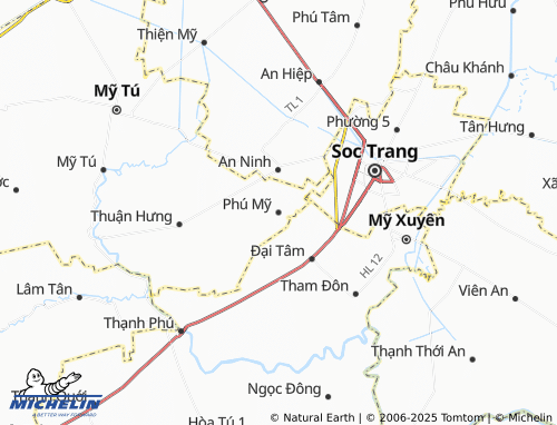 Kaart MICHELIN Phú Mỹ - ViaMichelin