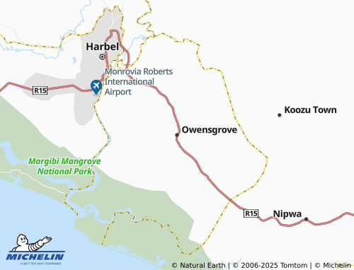 MICHELIN Owensgrove map - ViaMichelin