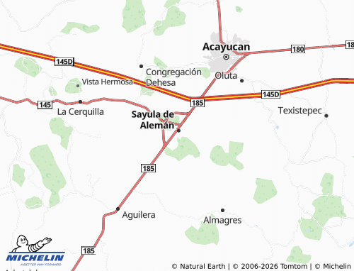 Mapa MICHELIN Alto Lucero - ViaMichelin