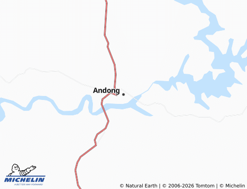 Kaart MICHELIN Andong - ViaMichelin