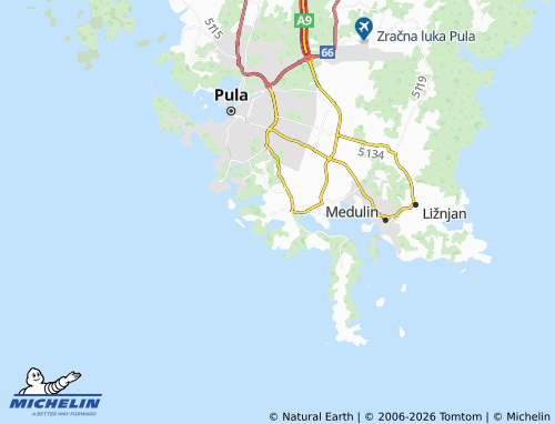 Mapa MICHELIN Banjole - ViaMichelin