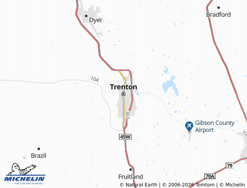 Mapa MICHELIN Trenton - ViaMichelin