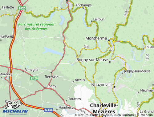 Mappa MICHELIN Sécheval - ViaMichelin