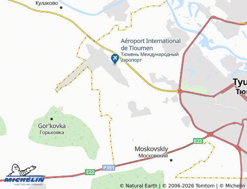 MICHELIN-Landkarte Uteshevo - ViaMichelin