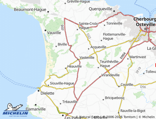 MICHELIN Vasteville map - ViaMichelin