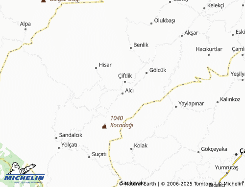 MICHELIN Alçı map - ViaMichelin