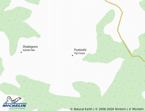 MICHELIN-Landkarte Pustoshi - ViaMichelin