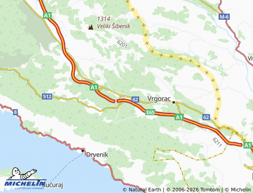 MICHELIN-Landkarte Ravča - ViaMichelin