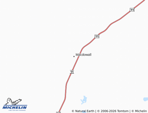 MICHELIN Macdowall map - ViaMichelin