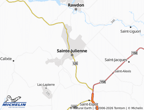 MICHELIN Sainte-Julienne map - ViaMichelin