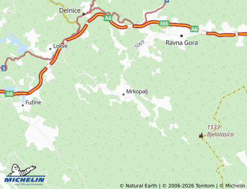 Mapa MICHELIN Mrkopalj - ViaMichelin