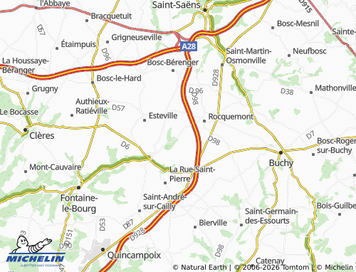 Mapa MICHELIN Yquebeuf - ViaMichelin