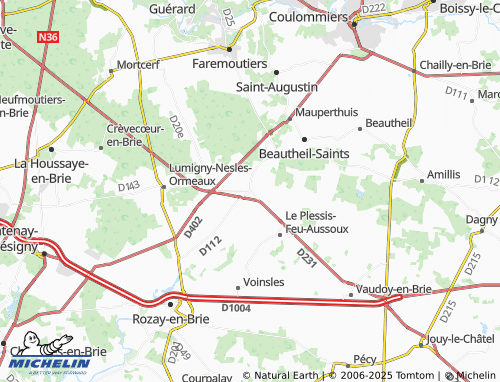MICHELIN Touquin map - ViaMichelin