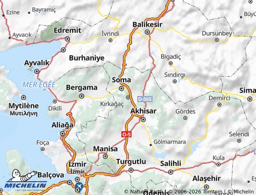 MICHELIN Kırkağaç map - ViaMichelin