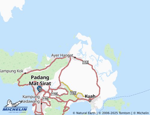 MICHELIN Ayer Hangat map - ViaMichelin