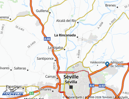 MICHELIN La Algaba map - ViaMichelin