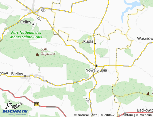 MICHELIN Hucisko map - ViaMichelin