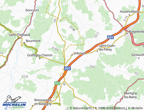 Mappa MICHELIN Vrécourt - ViaMichelin
