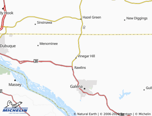 Mappa MICHELIN Vinegar Hill - ViaMichelin