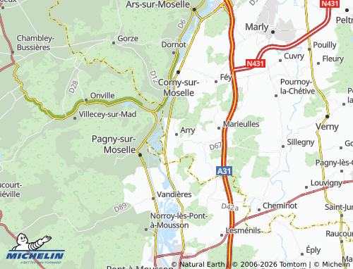Mapa MICHELIN Arry - ViaMichelin