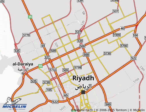 MICHELIN Al Taawun District map - ViaMichelin