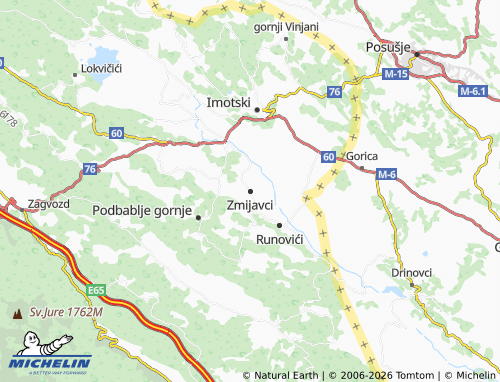 MICHELIN Zmijavci map - ViaMichelin
