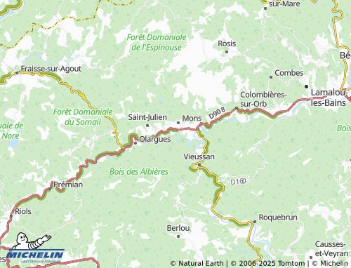 Carte MICHELIN Ornac - ViaMichelin